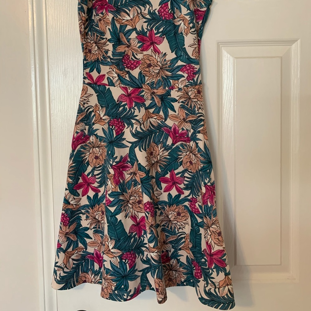 Floral razorback tank dress
